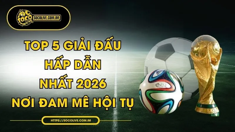 Top 5 Giải Đấu Hấp Dẫn Nhất 2026 - Nơi Đam Mê Hội Tụ